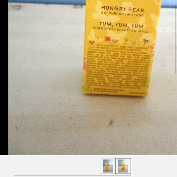 Colourpop Makeup Colourpop Fourth Ray Winnie The Pooh Hunny Pot Lip Duo Set Scrub And Mask